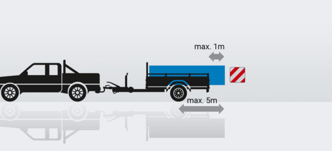 Uitstekende lading aanhangwagen