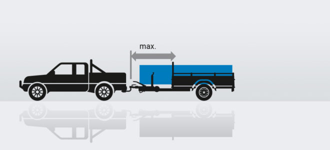 Uitstekend lading voorzijde aanhangwagen