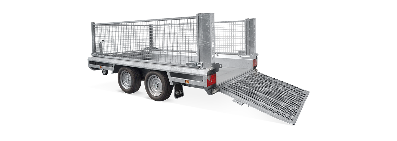 Terrax tandem machinetransporter met loofrekken