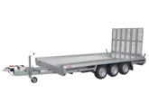 Hulco Baumaschinentransporter gebremst TERRAX-3-3500-394x180 Klappe 150 cm