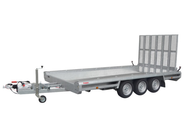 Hulco Baumaschinentransporter gebremst TERRAX-3-3500-394x180 Klappe 150 cm