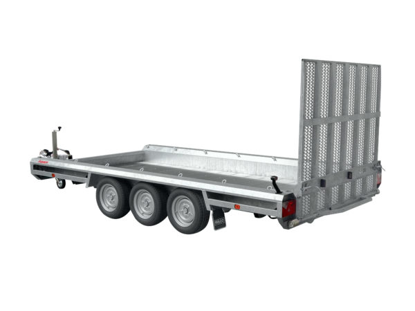 Hulco Baumaschinentransporter gebremst TERRAX-3-3500-394x180 Klappe 150 cm