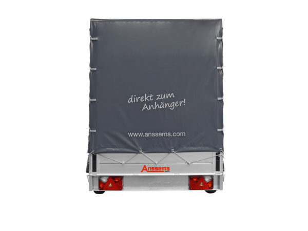 Anssems Tieflader gebremst GTB-1200-301x126 mit Aktionsplane 150 cm