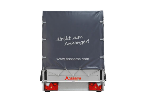 Anssems Tieflader ungebremst GT-500-151x101 mit Aktionsplane 120 cm