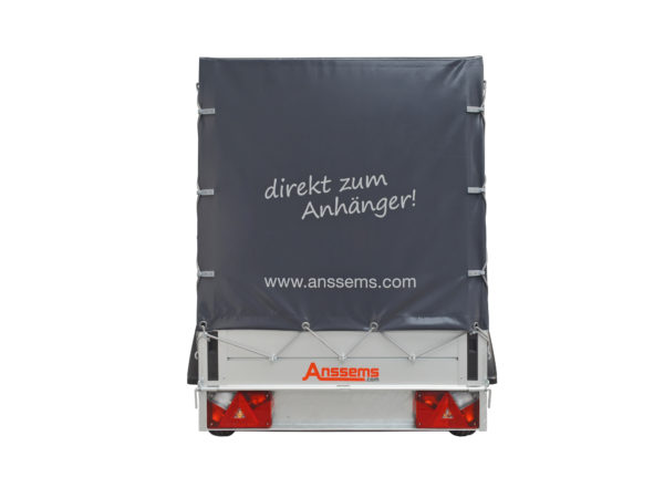 Anssems Tieflader ungebremst GT-750-201x101 mit Aktionsplane 120 cm